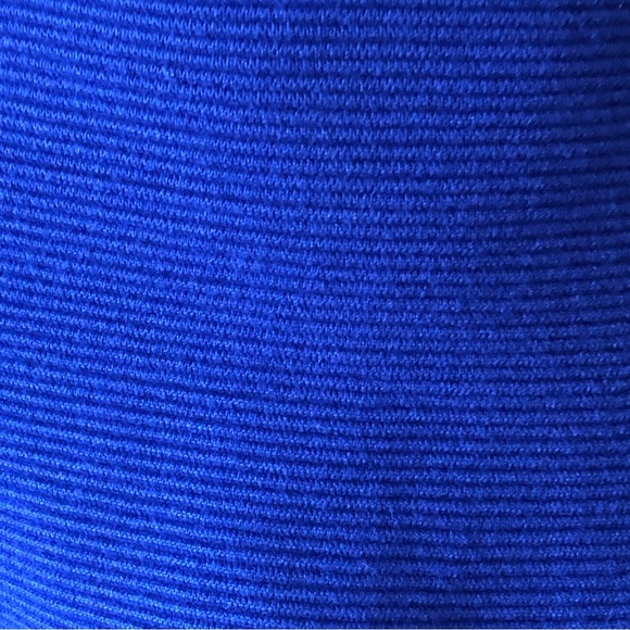 Ted Baker Royal Blue Zaralia Fit & Flare Knit Dress Full Skirt Bodice Cut Outs - Picture 13 of 15